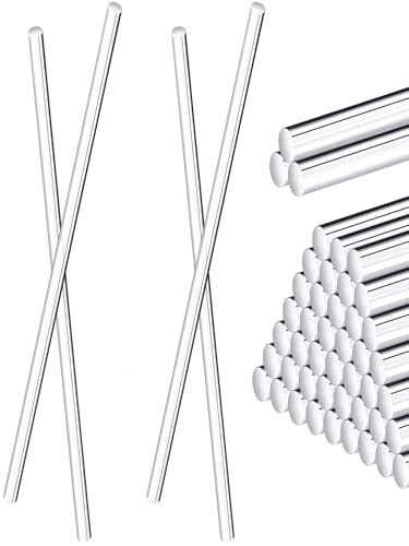 TIHONORI 50 Stück Länge 10cm Klare Acryl Sticks 2mm-5mm Durchmesser Runde Acryl Stäbe für DIY Basteln Party Dekorationen TIHONORI 50 Stück Länge 10cm Klare Acryl Sticks 2mm-5mm Durchmesser Runde Acryl Stäbe für DIY Basteln Party Dekorationen von TIHONORI