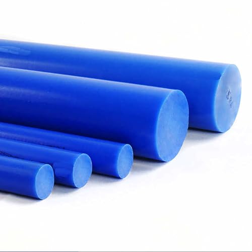 TIHONORI 500 mm Langer Blauer Nylonstabdurchmesser 15 mm-50 mm Kunststoff-Rundstab 2 Stück langlebiger Kunststoffstab für die Heimwerkerverarbeitung,20mm von TIHONORI