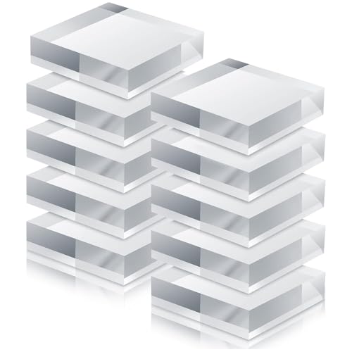 TIHONORI Klarer Acryl-Display-Block - Polierte Acryl-Quadratblöcke - Acryl-Display-Ständer Für Ringschaukästen Und Sammlungen,80x80x10mm 10 Pcs TIHONORI Klarer Acryl-Display-Block - Polierte Acryl-Quadratblöcke - Acryl-Display-Ständer Für Ringschaukästen Und Sammlungen,80x80x10mm 10 Pcs von TIHONORI