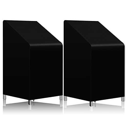 TIHOOK 2 STK Gartenstuhl Schutzhülle, 420D Oxford Gewebe Gartenstühle Abdeckung, Wasserabweisende Schutzhülle für Stapelstühle, Winddicht, UV-Beständig, 75 x 65 x 85/120CM TIHOOK 2 STK Gartenstuhl Schutzhülle, 420D Oxford Gewebe Gartenstühle Abdeckung, Wasserabweisende Schutzhülle für Stapelstühle, Winddicht, UV-Beständig, 75 x 65 x 85/120CM von TIHOOK