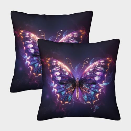 TIICZAAKL Purple Glühender Schmetterling Povlak NA Polštář Dekorační Quadrat Povlaků NA Polštáře 2dílná Sada,se Zipem, Für Sofa Schlafzimmer Balkon GKunstenbett Outdoor 40x40cm TIICZAAKL Purple Glühender Schmetterling Povlak NA Polštář Dekorační Quadrat Povlaků NA Polštáře 2dílná Sada,se Zipem, Für Sofa Schlafzimmer Balkon GKunstenbett Outdoor 40x40cm von TIICZAAKL