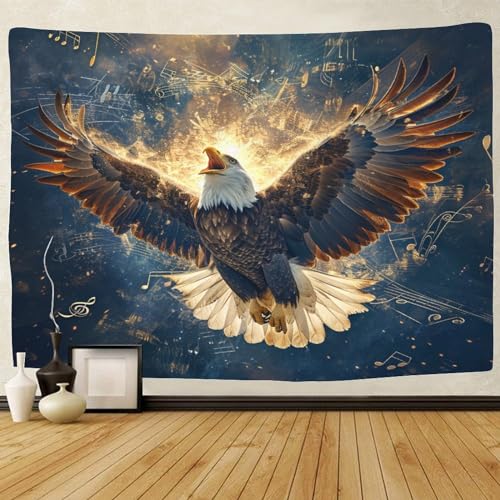 TIICZAAKL Tapisserie Adler Wandteppich Wandbehänge Tier Theme 3D-Druck Wandtuch Gobelin Tapestry Raumdekoration Zum Aufhängen Für Schlafzimmer,Wohnzimmer,Wohnheim 180cmx230cm TIICZAAKL Tapisserie Adler Wandteppich Wandbehänge Tier Theme 3D-Druck Wandtuch Gobelin Tapestry Raumdekoration Zum Aufhängen Für Schlafzimmer,Wohnzimmer,Wohnheim 180cmx230cm von TIICZAAKL