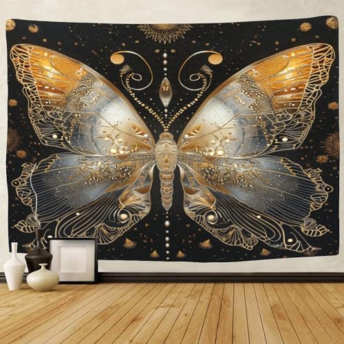 TIICZAAKL Tapisserie Retro Schmetterling Wandteppich Wandbehang 3D-Druck Wandtuch Gobelin Tapestry Raumdekoration Für Wohnzimmer Schlafzimmer Dekor,Picknickdecke Yogamatte 100cmx150cm TIICZAAKL Tapisserie Retro Schmetterling Wandteppich Wandbehang 3D-Druck Wandtuch Gobelin Tapestry Raumdekoration Für Wohnzimmer Schlafzimmer Dekor,Picknickdecke Yogamatte 100cmx150cm von TIICZAAKL