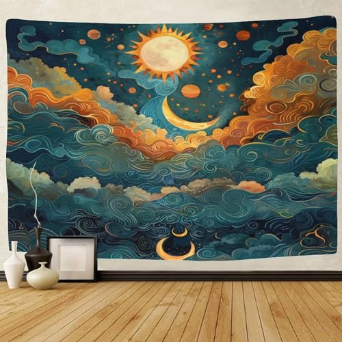 TIICZAAKL Tapisserie Retro abstrakte Wolke Wandteppiche Wandbehang 3D-Druck Wandtücher Gobelin Tapestry Raumdekoration Für Wohnzimmer Schlafzimmer Dekor,Picknickdecke Yogamatte 180cmx230cm TIICZAAKL Tapisserie Retro abstrakte Wolke Wandteppiche Wandbehang 3D-Druck Wandtücher Gobelin Tapestry Raumdekoration Für Wohnzimmer Schlafzimmer Dekor,Picknickdecke Yogamatte 180cmx230cm von TIICZAAKL