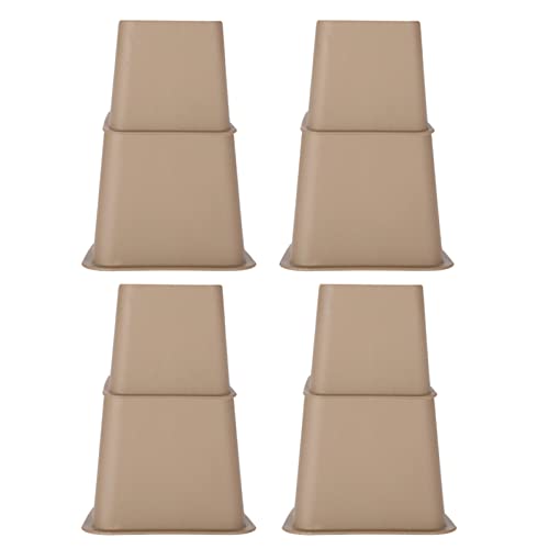 BED Risers, STUHR Riser, Möbel Roiser, Verbesserte Stabilitätsmöbel Riser mit Dem Neu Entdeckten Raum und Optimieren Sie Ihre Organisationsstrategie Couch Risers für Heben von Betten, (BLACK) (BROWN) von TIKATARER