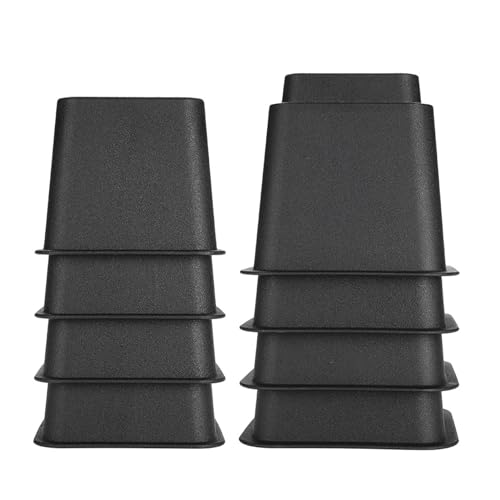 BED Risers, STUHR Riser, Möbel Roiser, Verbesserte Stabilitätsmöbel Riser mit Dem Neu Entdeckten Raum und Optimieren Sie Ihre Organisationsstrategie Couch Risers für Heben von Betten, (BLACK) von TIKATARER