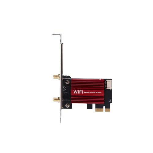 PCIE-WLAN-Karte, 7260AC Pro 1200 Mbit/s 2,4 G 5 G Interne Computer-Netzwerkkarten Dual Band BT4.0 PCIE Wireless-Netzwerkkarte mit 2 10 DBi Verstärkung für 7 8 10 11 von TIKATARER
