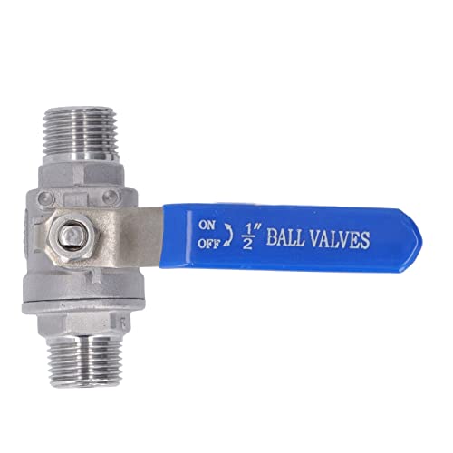 TIKATARER 1/2 Kugelventil, Gasventil DN15 1000 WOG 304 Edelstahlkugelventil Männlich Bis Männlich 1/2 -Zoll -Wasserventil Wasseröl Gaskugelventil TIKATARER 1/2 Kugelventil, Gasventil DN15 1000 WOG 304 Edelstahlkugelventil Männlich Bis Männlich 1/2 -Zoll -Wasserventil Wasseröl Gaskugelventil von TIKATARER