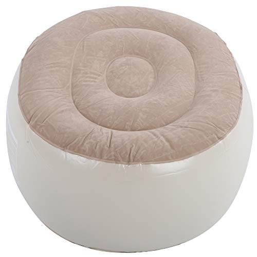 TIKATARER Aufblasbare Ottomane, 70 X 60 X 31 cm Tragbarer PVC Aufblasbarer Fußhocker Husion Blasbarer Fußruhe 0,27 Mm Dicke Outdoor -Hocker für Innenhöfe Im Freien Im Freien Fitnesssportarten von TIKATARER