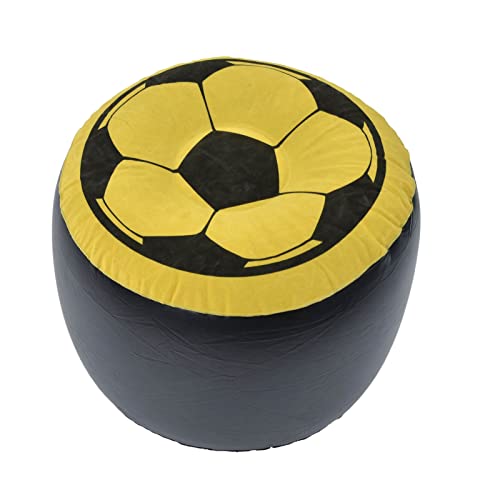 TIKATARER Aufblasbare Ottomane, PVC Flocken -Stuhl -Sofa Aufblasbarer Stuhl Tragbarer Fußball Aufblasbarer Aufblasbare Couch für für Sommer Strandbüro Outdoor Camping von TIKATARER