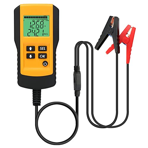 TIKATARER Auto -Batterie -Tester, Batterie -Tester -Batterie -Last -Tester 12V Batterie Tester Spannung Interner Widerstand AH -Kapazitätsanzeige 12V Auto Batterie -Checker von TIKATARER