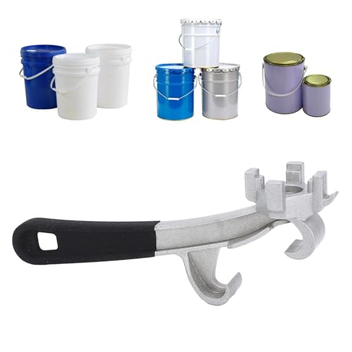 TIKATARER Bucket Opener Tool, Verbesserter Stempelschlüsselschreiber Farbe Dose Opener -Dose Offener Werkzeug Multifunktion Aluminium Drum Wrax für 5 Gallonen Metallfarbe Dose Deckel TIKATARER Bucket Opener Tool, Verbesserter Stempelschlüsselschreiber Farbe Dose Opener -Dose Offener Werkzeug Multifunktion Aluminium Drum Wrax für 5 Gallonen Metallfarbe Dose Deckel von TIKATARER