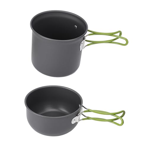 TIKATARER Camping -Kochset, Camping -Kochgeschirr Messkit mit Carry Bag Kochgeschirr für 1 Bis 2 Personen Camp Cooking Set Cookware von TIKATARER