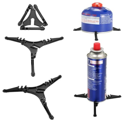TIKATARER Camping -Stativ, Accessoires Universal Fuel Can Canister Ständer Plastikzylinderpatronenhalter Können Stabilisator für Campingöfen für Camping -Wanderkochen Im Freien Stabilisieren von TIKATARER