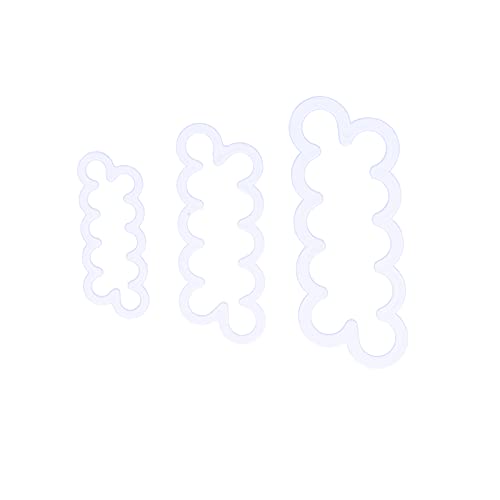 TIKATARER Fondantschneider, 3pcs Wiederverwendbarer Rosenfloßenschneider -Maker -Fondantschneider mit Gutem Flexibilitäts Flowinger Keks Cutter für Kuchen, Pizza, Fondantkuchen, Mousse Kuchen, Pudding von TIKATARER
