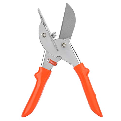 TIKATARER Gehrungsschere, Einstellbarer Schneidwinkel 45 ° -135 °, 21 Cm, Stahlrahmen mit Plastikgrad-Trimmschneider Handwerkzeug-Trimmschneider mit Austauschbarem Klingen, Keuchschneider von TIKATARER