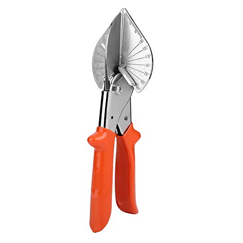 TIKATARER Gehrungsschere, Multifunktional Einstellbare Winkelschere Scherschere Multi -Winkel -Drahtkanalschneider Gehrer Scheren Zum Schneiden Weicher Holz, Kunststoff, PVC (Einstellbarer von TIKATARER