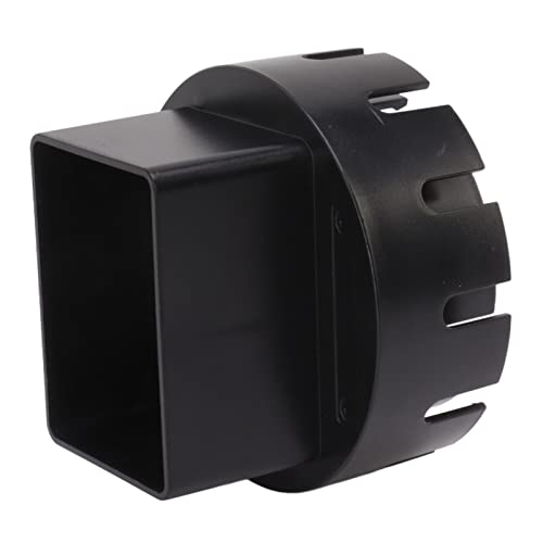 TIKATARER Gutter -Downspout -Adapter, Downpipe Konverteranschluss Downspout Stecker Kunststoff Abflussadapter Ersatz mit Schraubenauslöser Abflussverlängerung für Kreisförmige Rohre (#4) von TIKATARER