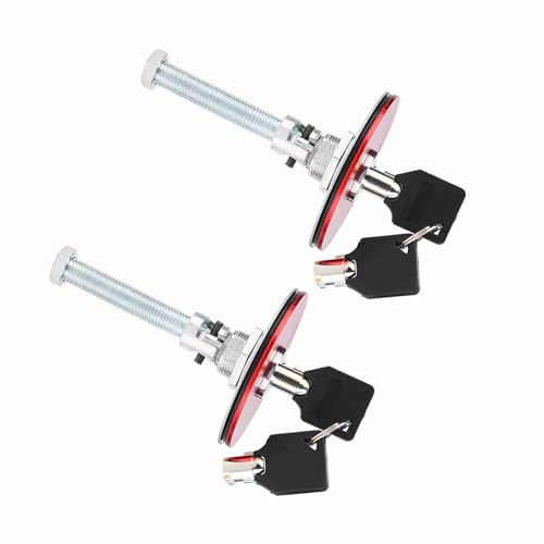 TIKATARER Haubenstifte, Auto Universeller Motor Motorhaube Abdeckung Schloss Taste Pin Kit Kapuze Huber Schloss Hubstifthaube Stifte für Autohaube Abdeckung Pin Kit Motor Motorhaube (Rot) von TIKATARER