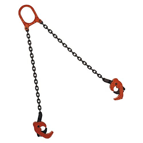 TIKATARER Hebekette, 2 Haken Fässer Trommel Hebekette Fässer Ketten Kettenlifter Robust Safe Praktische Stabile Industrielle Trommelhebeketten Tool (0.5T) von TIKATARER