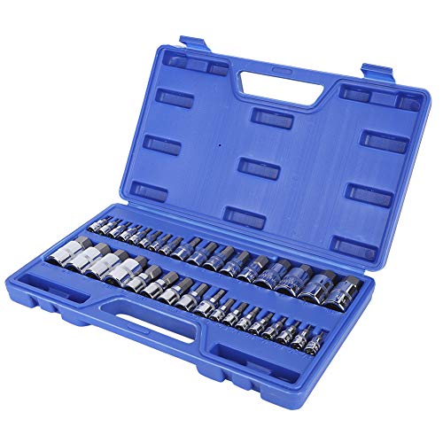 TIKATARER Hex -Socket -Set, 34pcs Impact Inner Hex Bit Socket Set Bit Storage Case Sockel Schrrench 1/2in 1/4in 3/8 Zoll Nussschlüssel Treiber Adapter Elektrowerkzeuge TIKATARER Hex -Socket -Set, 34pcs Impact Inner Hex Bit Socket Set Bit Storage Case Sockel Schrrench 1/2in 1/4in 3/8 Zoll Nussschlüssel Treiber Adapter Elektrowerkzeuge von TIKATARER