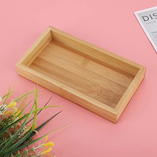 TIKATARER Holzschale, das Tablett Serviert, das Tabletttablett für Lebensmittel Serviert Wird (19.2 * 10,2 * 3 cm) von TIKATARER