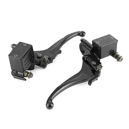 TIKATARER Hydraulikbremskupplung, Motorradbremskupplung mit Parkschloss 1pair 22 Mm Edelstahl -Motorradbremskupplung Pumpe für 150 250 ATV GY6 Motorrad von TIKATARER