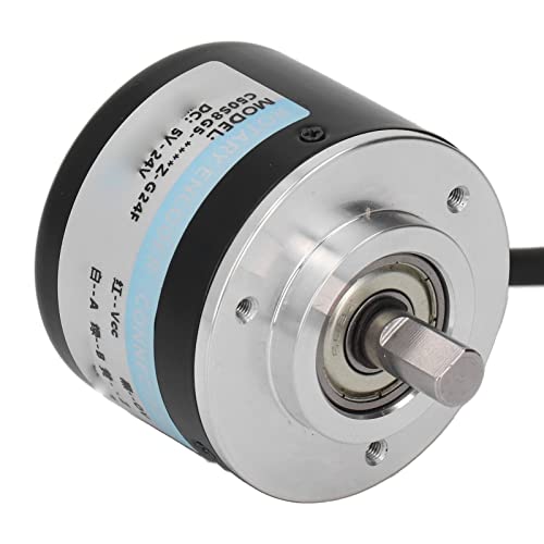 TIKATARER Inkrementeller Rotationscodierer, 2 Phase Edelstahl IP50 PNP -Ausgangs -Rotationscodierer mit 3 Schrauben für Industrielle Automatisierungs- und Steuerungssysteme (500P/R) von TIKATARER