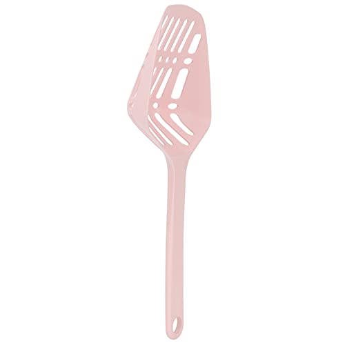 TIKATARER Katzenstreu Schaufel, Plastikstreu Sifter Scoop Müll Schaufel Großer Katzenstrauder - - Werkzeug mit Rückenhaken Katzenstreu PET PET Vorräte für Katzen, 13,4x4,7in (PINK) von TIKATARER