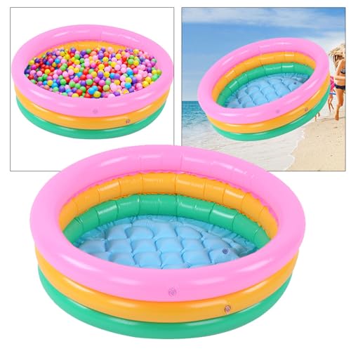 TIKATARER Kiddie Pool, Babypool mit Hellem PVC -Schwimmbad für Schwimmen (M) von TIKATARER