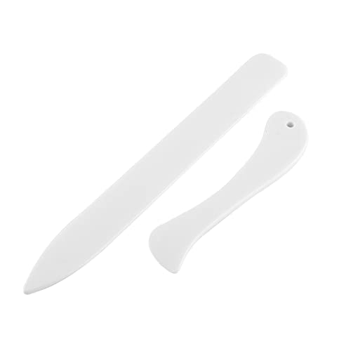 TIKATARER Knochenordner, 2 Größen 21 Cm & 12 Cm Kunststoffpapier Ordner Creaser Scoring Tool Set Papierklappwerkzeug Präzise Faltfaltenmarkierung für Kartenherstellung und Buchbinding von TIKATARER