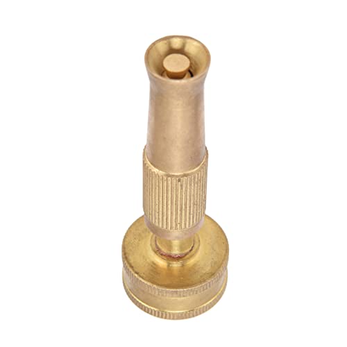 TIKATARER Messingschlauchdüse, Einstellbare Twist -Düse mit Schweren Duty für das Gießen von Garten mit und Leckerem Design, Langlebiger Messing -Messing -Sprüheradapter von TIKATARER