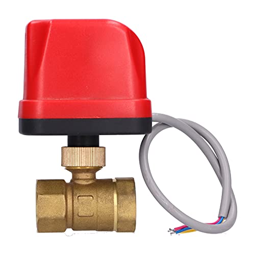 TIKATARER Motorisierte Kugelventil, CWX-50p-CR02-AC220V-DN20, DN20, Messingkugelventil-Elektroventil mit Kabel, Mini-Elektrokugelventil für HLK-Wassersysteme TIKATARER Motorisierte Kugelventil, CWX-50p-CR02-AC220V-DN20, DN20, Messingkugelventil-Elektroventil mit Kabel, Mini-Elektrokugelventil für HLK-Wassersysteme von TIKATARER