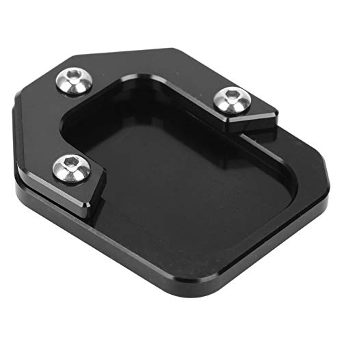 TIKATARER Motorrad -Kickstand, Motorrad -Kickstand Verlängerung Erweiterung Standpads Vergrößerungsplatte Pad für C400X 2018-2021 (BLACK) von TIKATARER