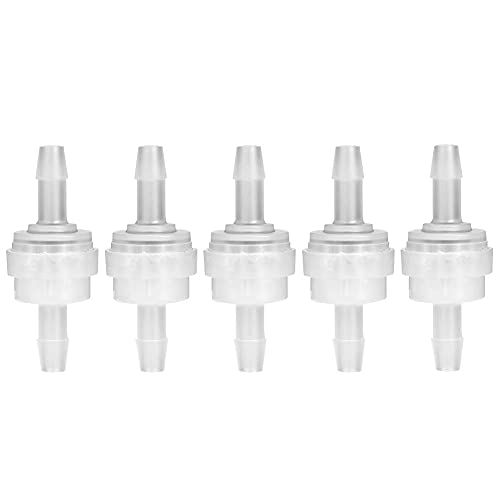 TIKATARER One -Wege -Prüfventil, 5 -pcs -Kunststoff -Kontrollventil Einweg Ventil -Sumpfpumpe -Checkventil Nicht -Rückkehr -Einweg -Ventil für Wasseraufbereitung, Autoteile, Autoteile (5 mm) von TIKATARER