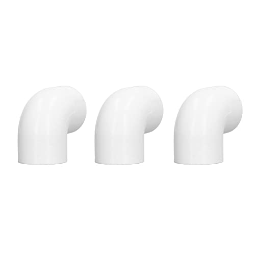 TIKATARER PVC -Rohrbeschläge, 12 Stücke weiß 90 Grad Ellbogenrohranschlussadapter Kunststoff Rechtswinkel für Kalte Wasserdruckverteilungssysteme (25mm) von TIKATARER