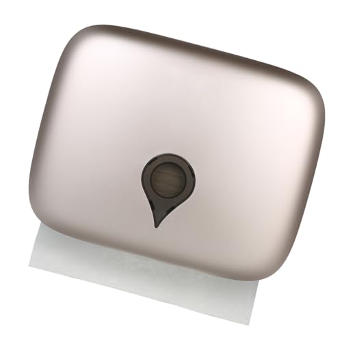 TIKATARER Papierhandtuchspender, N-fach Handtuchhalter Einweghandtuchhalter Wandmontierter Papiertuchhalter Wandhalterung Haus nach Hause (Champagner Gold) von TIKATARER