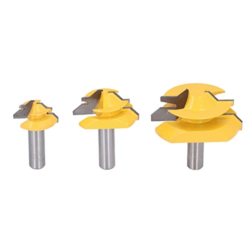TIKATARER Router -Bit -Set, 3pcs, 1/2in Schaft, Karosseriestahlkörper + Leichtmetallschneiderkopf Router Bits Holzbearbeitungs -Cutter -Kit mit Aufbewahrungsbox, Holzbearbeitungsschneider von TIKATARER