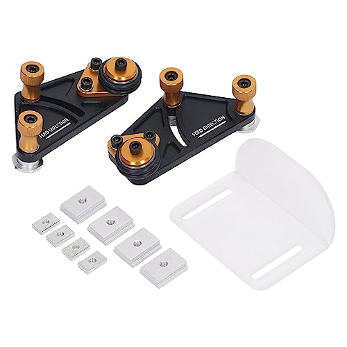 TIKATARER Routertisch, Aluminiumlegierungstisch Säge Featherboard Router Tisch Zaun Klare Schnittführer für Tischsägen Routertische Bandsägen Jig von TIKATARER