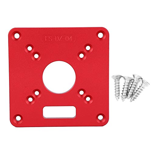 TIKATARER Routertisch -Einsatzplatte, Aluminiumlegierung 6061 Anodische Oxidation Router Tabelle Einsatz Router -Vorlagen Trimmgravur Router Tischplatte von TIKATARER
