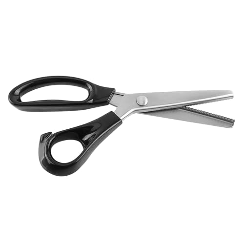 TIKATARER Schere Zum Stoff Schneiden, Scherenkomfortgriffe Handwerksfisch -Schere Handheld Drahtschere Dekorative Kanten Pinking Scherze (3 mm) von TIKATARER