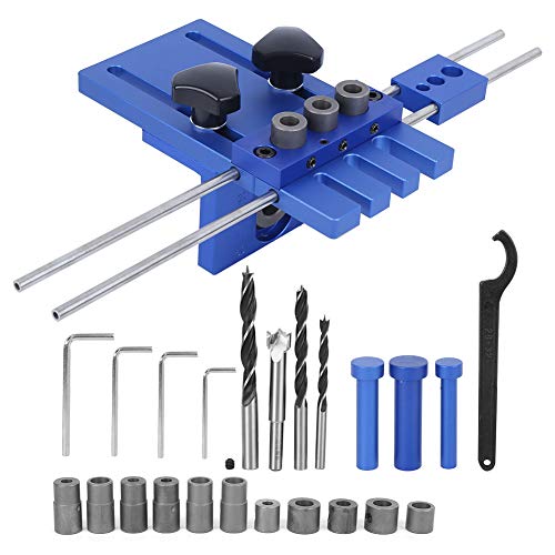 TIKATARER Selbstzentrierende Dübel Jig, 3 in 1 Punch Locator Loch Opener Drill Jig für Gerade Löcher Holzbearbeitungs -Jigs Aluminiumlegierung Bohrpositionierungswerkzeug Zum Präzisen TIKATARER Selbstzentrierende Dübel Jig, 3 in 1 Punch Locator Loch Opener Drill Jig für Gerade Löcher Holzbearbeitungs -Jigs Aluminiumlegierung Bohrpositionierungswerkzeug Zum Präzisen von TIKATARER
