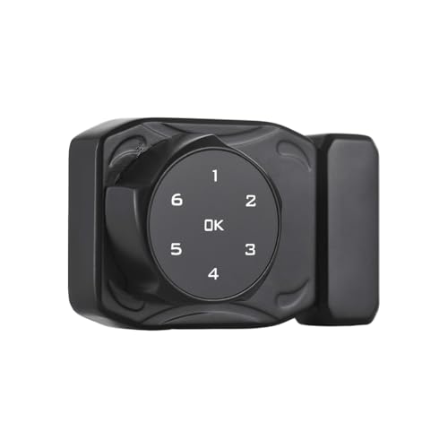 TIKATARER Smart Cabinet Lock Universellschlüsselloser Lockschrank Elektronische Induktionsschloss für 3-12 Mm Dickes Glas, Holzkiste, Schubladenschloss (BLACK) von TIKATARER