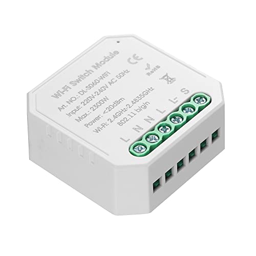 TIKATARER Smart Light Switch Modul Mini Switch Support Mobile App Control Support Voice Control Voice (WHITE #-1) von TIKATARER