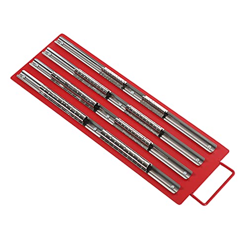 TIKATARER Socket Organizer Tably, Socket Rails Organizer mit 1/4 -Zoll 3/8 -Inch 1/2 Inch Steckdosenhalter Tragbarer Sockel Tablett Sockelverlängerungsorganisator für Autoreparaturen von TIKATARER