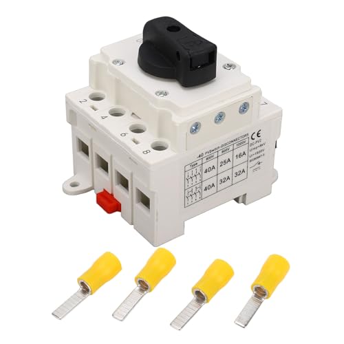 TIKATARER Solar -Disconnect -Schalter, 4p DC 1000V 32A Solar Panel Disconnect -Schalter Wasserdichtem PV DC -Isolatorschalter mit Knob -Controller Photovoltaic DC -Isolationsschalter für TIKATARER Solar -Disconnect -Schalter, 4p DC 1000V 32A Solar Panel Disconnect -Schalter Wasserdichtem PV DC -Isolatorschalter mit Knob -Controller Photovoltaic DC -Isolationsschalter für von TIKATARER