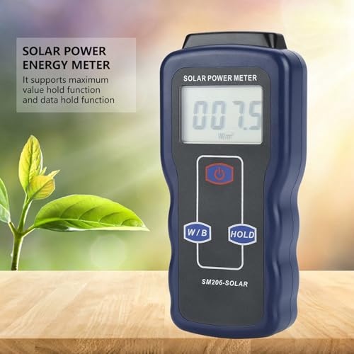 TIKATARER Solar -Leistungsmesser, SM206 Digital Solar Power Mess Messgerät Messgerät Handheld Digital Power Tester Sonnenlicht Strahlungstestinstrument Messungstest Instrument TIKATARER Solar -Leistungsmesser, SM206 Digital Solar Power Mess Messgerät Messgerät Handheld Digital Power Tester Sonnenlicht Strahlungstestinstrument Messungstest Instrument von TIKATARER