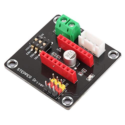 TIKATARER Stepper Motor Trivere Expansion Board, 42x42x10 Mm, PCB -3D -Drucker -Stepper -Motor -Controller -Leiterplatte für A4988 mit DIP -Schalter und Stromanschluss, Controller -Board von TIKATARER