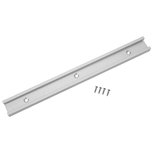 TIKATARER T-Schiene, Aluminiumlegierung, T-Nut-Schiene, Sägeschiene, T-Nut-Gestell, Universelle Gehrungsschienenvorrichtung, Nicht Poröse Gleitplatte für Oberfräsen, Bohrmaschinen (0,5 m) von TIKATARER