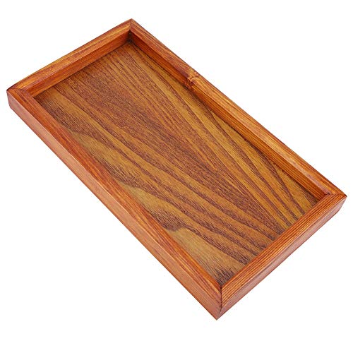 TIKATARER Tabletts Zum Servieren von Essen, Holzschalen für für Elegant und Einfach Wie EIN Tablett für Tee, Kaffee, Snacks, Wasserbecher, Getränke und Andere Lebensmittel (22 * 12 cm) von TIKATARER